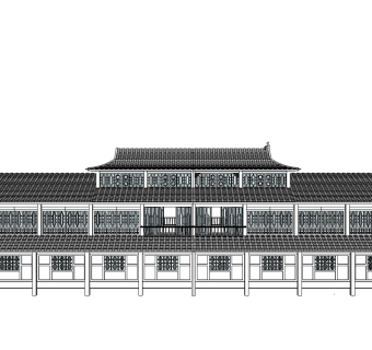 中式古建民俗居民房草图大师模型下载、古建民俗居民房su模型下载