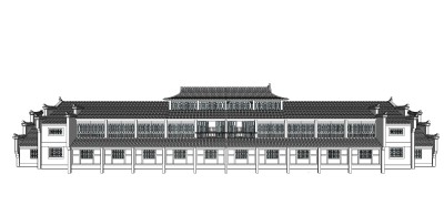 中式古建民俗居民房草图大师模型下载、古建民俗居民房su模型下载