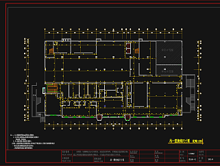 某公司会议室CAD施工图，办公空间CDA施工图下载
