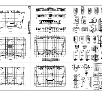 中型超市建筑施工图下载,超市CAD图纸设计分享
