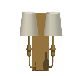 欧式轻奢壁灯草图大师模型，简约壁灯效果图su模型下载