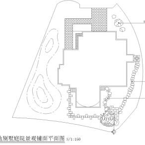 世袭领地别墅庭院景观CAD施工图