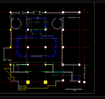 酒店中餐厅CAD施工图，餐饮CAD施工图纸下载