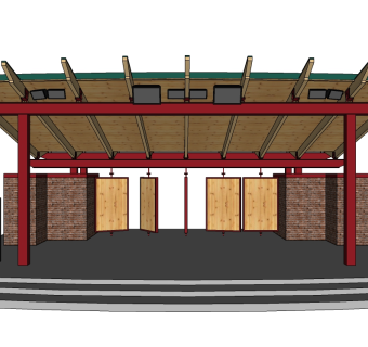现代舞台草图大师模型，舞台SU模型下载