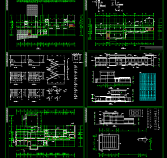全套幼儿园装修CAD图，幼儿园CAD施工图纸下载