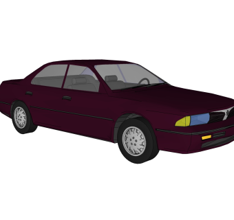 现代汽车免费su模型，现代汽车sketchup模型，汽车草图大师素材下载