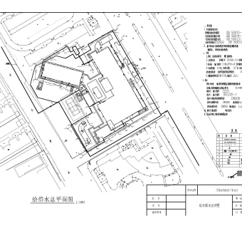 带地下室宾馆给排水全套图施工图CAD图纸下载dwg文件下载