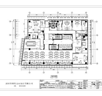 现代办公区CAD施工图，免费下载