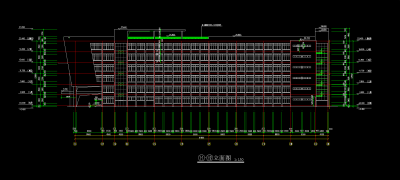 学院教学办公楼建筑施工图，教学楼CAD施工图纸下载