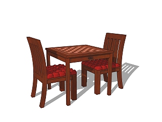 现代<em>休闲</em>桌椅免费su模型，<em>休闲</em>桌椅skp模型下载