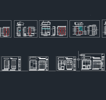 柜台CAD图纸下载、柜台dwg文件下载