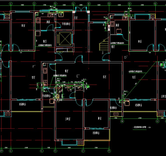11层住宅楼给排水图纸CAD图纸