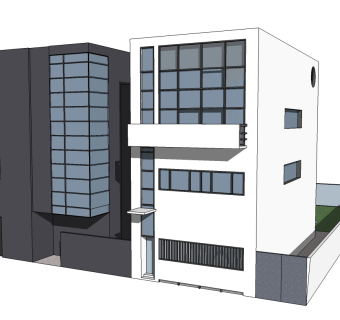 柯布西耶作品吉野特住宅草图大师模型下载