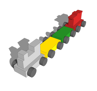 现代儿童智益玩具草图大师模型，玩具su模型下载