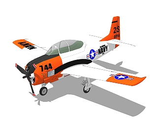 现代飞机玩具草图大师模型，玩具su模型下载