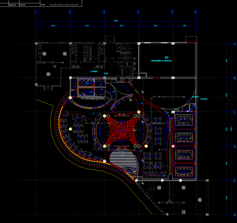 西餐厅CAD施工图，餐厅CAD图纸下载