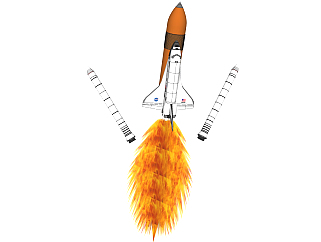 现代航空火箭su模型，火箭草图大师模型下载