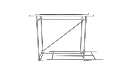现代晾衣架草图大师模型，晾衣架SU模型下载