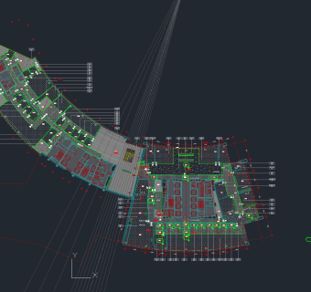 美国Apple苹果上海2号园区办公室CAD施工图效果图及机电图，CAD建筑图纸免费下载