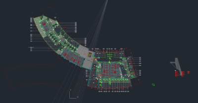 美国Apple苹果上海2号园区办公室CAD施工图效果图及机电图，CAD建筑图纸免费下载