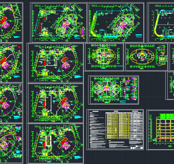 某高层建施图纸全套建筑cad施工图下载、某高层建施图纸全套建筑dwg文件下载