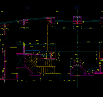 现代餐厅CAD图纸，餐厅建筑设计图纸下载