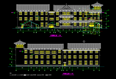 太湖古建筑施工图，古建筑CAD设计图纸下载