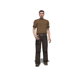 男人sketchup模型，人物草图大师模型下载