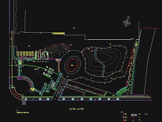 中心广场景观设计平面图施工图CAD图纸