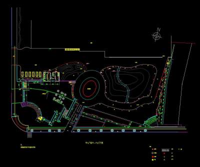 中心广场景观设计平面图施工图CAD图纸