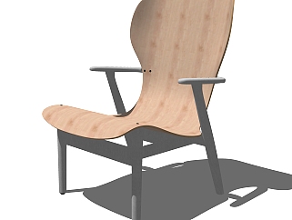 现代<em>实木单椅</em>组草图大师模型，单椅sketchup模型下载