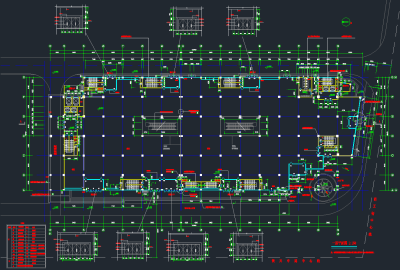 某十层大型商场建筑施工图，商业建筑CAD施工图纸下载
