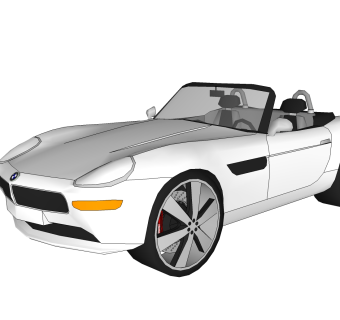 现代跑车免费su模型，现代跑车sketchup模型，跑车su素材下载