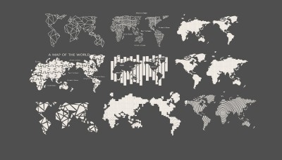 现代地图墙饰挂件su模型下载、地图墙饰挂件草图大师模型下载