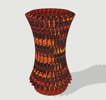 创意花瓶摆件草图大师模型，花瓶摆件sketchup模型下载