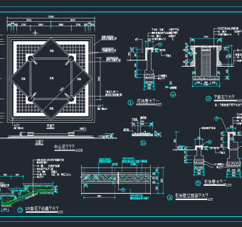 某公园全套施工图,cad建筑图纸免费下载