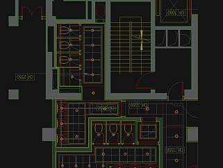 中餐厅内装设计CAD施工图，餐厅CAD布置图下载