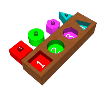 现代儿童智益玩具草图大师模型，玩具su模型下载