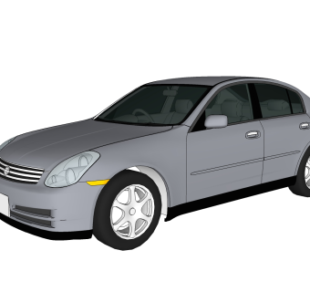 现代汽车免费su模型，汽车sketchup模型下载