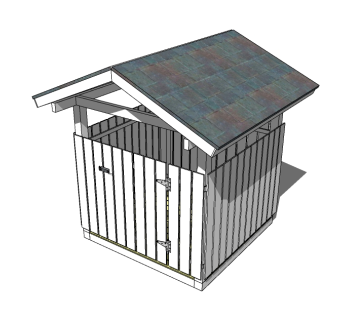 现代垃圾箱草图大师模型，垃圾桶SU模型下载
