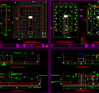 全套吧台天花CAD详图，吧台天花CAD图纸下载