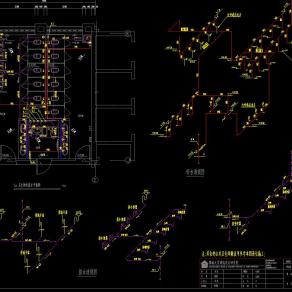 高层建筑给排水大样图CAD图纸