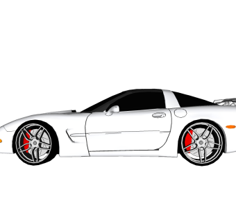 现代跑车免费su模型，现代跑车skp模型，草图大师模型素材下载