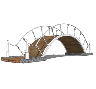 拱桥草图大师模型下载，sketchup拱桥模型分享