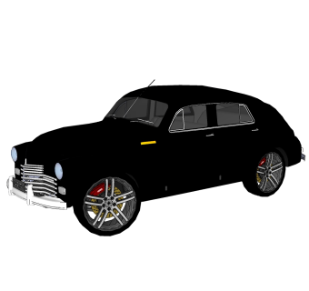 现代汽车免费su模型，现代汽车sketchup模型，汽车草图大师素材下载