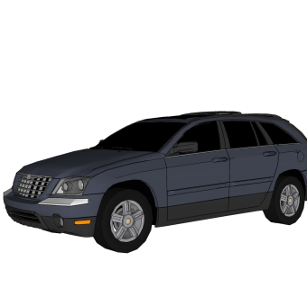 现代汽车免费su模型，现代汽车草图大师模型下载