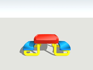 现代<em>儿童桌椅</em>su模型，<em>儿童桌椅</em>草图大师模型下载