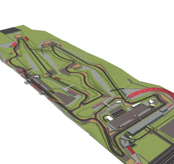 赛车场草图大师模型，赛车场SU模型下载