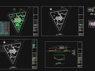 某小广场景观设计施工图CAD图纸