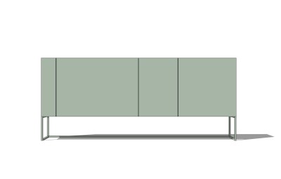 现代轻奢装饰柜单柜草图大师模型，玄关柜sketchup模型免费下载